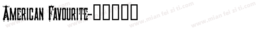 American Favourite字体转换